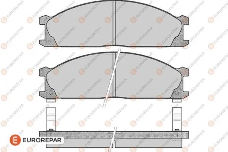 Колодки гальмівні дискові (комплект 4 шт) EUROREPAR 1617265880