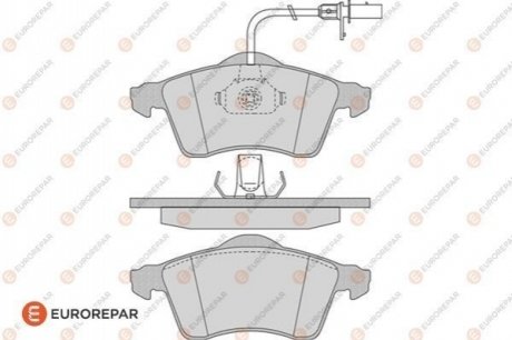 Колодки тормозные (передние) VW T4 90-03 R15 (с датчиком) (Teves) Q+ EUROREPAR 1617265980