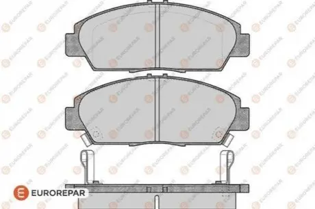 Колодки гальмівні (передні) Honda Accord V 92-98/Prelude III/IV/V 86-01/Rover 600 93-00 (Akebono) EUROREPAR 1617266580 Купити в Україні