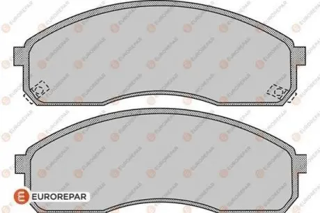 KIA гальмівні колодки передн.Pregio,Carnival 99 EUROREPAR 1617266880 Купити в Україні