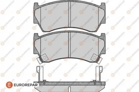 Тормозные колодки (передние) Nissan Almera 95-00 EUROREPAR 1617267780 Купить в Украине
