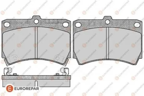 Колодки гальмівні (передні) Kia Rio 00-05/Mazda 323 89-98/121 II 90-96 EUROREPAR 1617268180 Купити в Україні