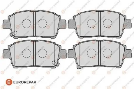 Колодки гальмівні (передні) Toyota Corolla 01-08/Prius 00-04/Yaris 99-05 EUROREPAR 1617268580 Купити в Україні