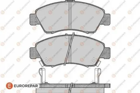 Колодки гальмівні (передні) Honda Civic V/VI 91-01/Jazz 02-08 EUROREPAR 1617268680 Купити в Україні