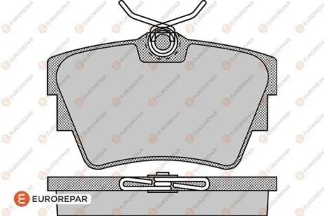 Колодки гальмівні (задні) Renault Trafic II/III/Opel Vivaro/Nissan Primastar 01 EUROREPAR 1617269080 Купить в Украине