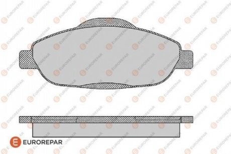 Колодки тормозные 4 шт EUROREPAR 1617270080