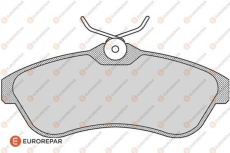 Тормозные колодки EUROREPAR 1617270280