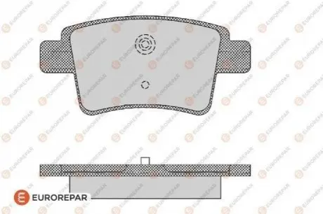 Колодки гальмівні (задні) Citroen C4 Picasso/Grand Picasso 06-13/Peugeot 408 10 EUROREPAR 1617271880 Купити в Україні