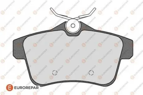 Колодки гальмівні (задні) Citroen C4 09-/DS4/DS5 11-15/Peugeot 308/508/3008/5008 09-18 (з прижимною пластиною) EUROREPAR 1617272680 Купити в Україні