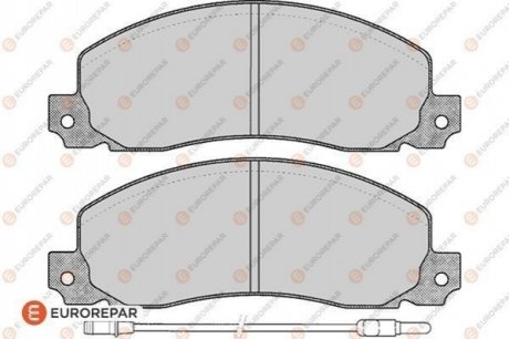 Колодки гальмівні (передні) Renault Trafic 80-01/Opel Arena 97-01 (+датчик) EUROREPAR 1617273480 (фото 1)