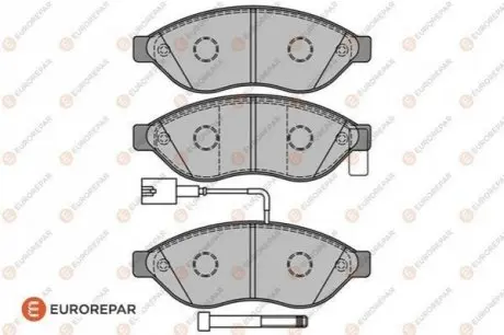 Колодки гальмівні (передні) Citroen Jumper/Fiat Ducato/Peugeot Boxer 06- (+датчик) EUROREPAR 1617273980 Купити в Україні