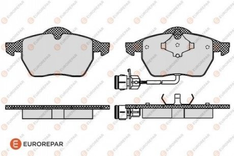Тормозные колодки EUROREPAR 1617277580