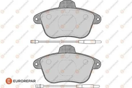 Колодки гальмівні (передні) Peugeot 605 89-99 (+датчики) EUROREPAR 1617279780 Купити в Україні