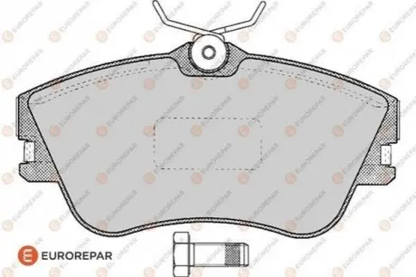 Колодки гальмівні (передні) VW T4 90-03 R15 EUROREPAR 1617282180 Купити в Україні