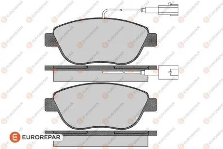 FIAT гальмівні колодки передн.Doblo 15 EUROREPAR 1617283780 Купити в Україні