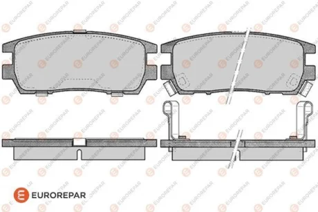 Колодки гальмівні (задні) Mitsubishi Pajero 90-01/ L400 94-05 EUROREPAR 1617284480 Купити в Україні