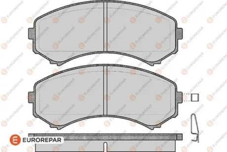 Колодки гальмівні (передні) Mitsubishi Grandis 04-11/Pajero II-IV 90-/Mazda E2000/2200 88-03 EUROREPAR 1617286180 Купить в Украине