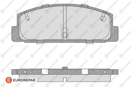 КОЛОДКИ ГАЛЬМІВНІ EUROREPAR 1617286580 Купити в Україні