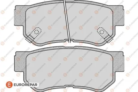 Колодки гальмівні (задні) Hyundai Tucson 2.0 CRDi 04-10 EUROREPAR 1617286780 Купити в Україні