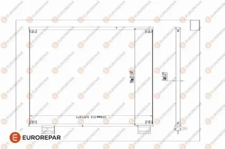 Радіатор кондиціонера EUROREPAR 1618099880 Купити в Україні