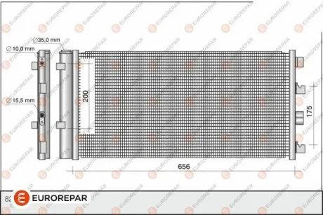 E:A/C CONDENS EUROREPAR 1618100180 Купити в Україні