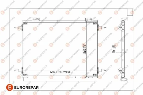 Радіатор кондиціонер Berlingo/Partner 1.6HDI 08 EUROREPAR 1618100480