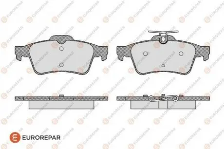 Комплект гальмівних колодок (задніх) Citroen C5/Ford C-Max 07-/Focus/Connect 04-13/Renault Laguna 07-15/Volvo EUROREPAR 1619790380 Купити в Україні
