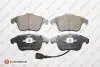 Фото Колодки гальмівні (передні) Audi Q3 11-18/VW Passat Tiguan 07-18/Sharan 10-(+датчик) EUROREPAR (1623055280) зображення 1