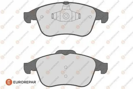 Колодки гальмівні (передні) Renault Megane III/Laguna III 1.5dCi/2.0dCi 07 EUROREPAR 1623055880 Купити в Україні