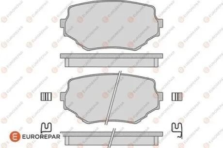 Колодки гальмівні (передні) Suzuki Grand Vitara 1.6-2.7 VVTi 98-06 EUROREPAR 1623058880 Купити в Україні
