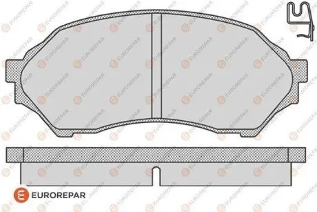 MAZDA колодки гальмівні передн.323 1.4-1.5 98 EUROREPAR 1623058980 Купити в Україні