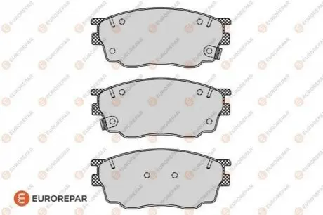 Колодки гальмівні (передні) Mazda 6 02-07 EUROREPAR 1623059580 Купити в Україні