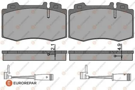 Колодки гальмівні EUROREPAR 1623060980 Купити в Україні