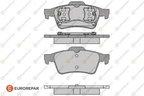 FORD гальмівні колодки диск. задн. Focus II, Mazda 3, Vectra C, Citroen C5 III 08-, Peugeot, Renault EUROREPAR 1623061480 Купити в Україні