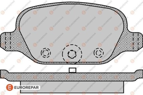 Колодки гальмівні дискові (комплект 4 шт) EUROREPAR 1623062180