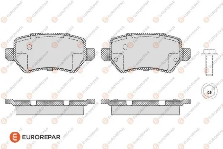 Гальмівні колодки зад. Astra G/Meriva/Zafira 98-10 (TRW) EUROREPAR 1623063680