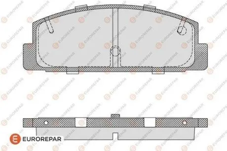 Колодки гальмівні (задні) Mazda 6/RX-7/626 02 EUROREPAR 1623065480 Купити в Україні