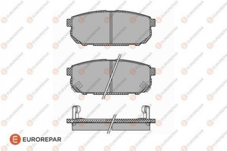 Колодки гальмівні дискові (комплект 4 шт) EUROREPAR 1623065780