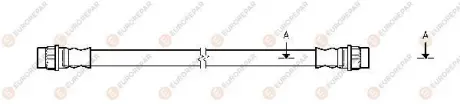 Шланг гальмівний (задній) Citroen Berlingo/Peugeot Partner 96 EUROREPAR 1623256280 Купити в Україні