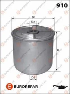Фільтр масляний Ford Transit 2.4/3.2 TDCi 06-14/Land Rover Defender 2.5Td5 98-16 EUROREPAR 1637765780 Купить в Украине