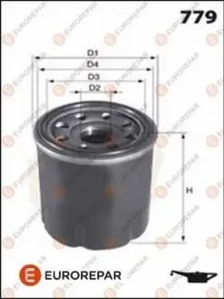 Фільтр масляний Chevrolet Aveo/Kalos/Spark 1.0-1.6 06 EUROREPAR 1637766680 Купити в Україні