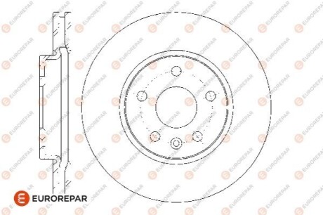 Диски тормозные (к-т 2 шт.)) EUROREPAR 1667856480