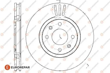 Диски тормозные (к-т 2 шт.)) EUROREPAR 1667857180 Купить в Украине