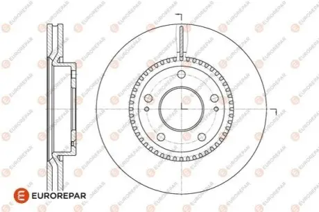 Диски тормозные (к-т 2 шт.)) EUROREPAR 1667860280 Купить в Украине