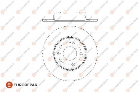 Диски гальмівні (к-т 2 шт.).)) EUROREPAR 1676009480 (фото 1)