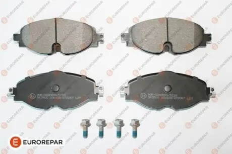 Колодки гальмівні (передні) Audi A1/Q3 18-/Skoda Octavia/VW Golf/Caddy/Touran/Passat 12 EUROREPAR 1681162380 Купити в Україні