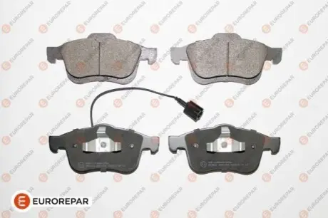 Колодки гальмівні (передні) Fiat Doblo 1.3-2.0D 10- (Teves)/(з датчиком) Q+ EUROREPAR 1681165180 Купити в Україні