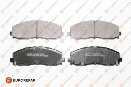 Колодки гальмівні (передні) Jeep Wrangler 2.0/2.2 17 EUROREPAR 1681165780 Купити в Україні