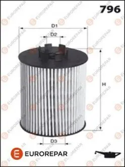 Фільтр масляний VW Golf/Passat B6/Skoda Octavia 1.4/1.6 FSI EUROREPAR E149120 Купити в Україні