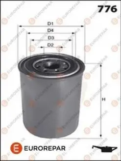 Фільтр масляний Mitsubishi Pajero 1.8-3.5 V6 94 EUROREPAR E149232 Купити в Україні